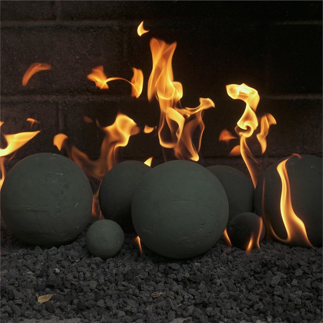 Ceramic Fire Balls Indoor Outdoor Fire Pits Or Fireplaces For