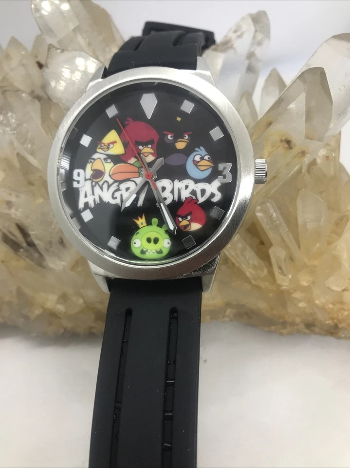 NOS Rovio Entertainment 2009-2011 Angry Birds Large Dial Watch With New Battery  - Image 3 of 4