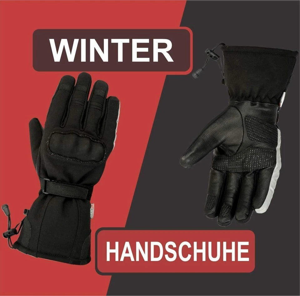 Wasserdicht  Herren Motorrad Winter Handschuhe Biker Motorrad Roller Handschuhe - Bild 1 von 2