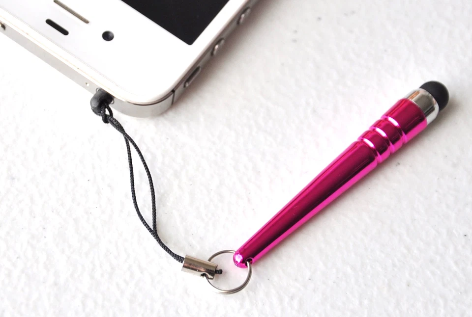 PACK DE 3 BAT STYLUS 3.5mm Jack Tapa Antipolvo PARA APPLE IPHONE 6 4S 5 IPOD TOUCH NANO 7 Foto 2 de 4