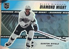 2021-22 UD Black Diamond Quinton Byfield Diamond Might Rookie Card #62/99 Kings
