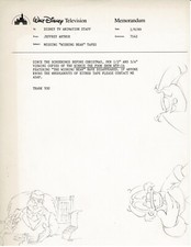 DUCKTALES Walt Disney Production Animation Drawing frm Animators Estate 87-90 23