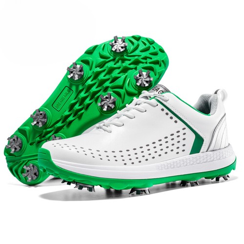 Herren Profi Golf Spikes Schuhe Wasserdicht Rutschfest Wandern Schuhe - Bild 1 von 34