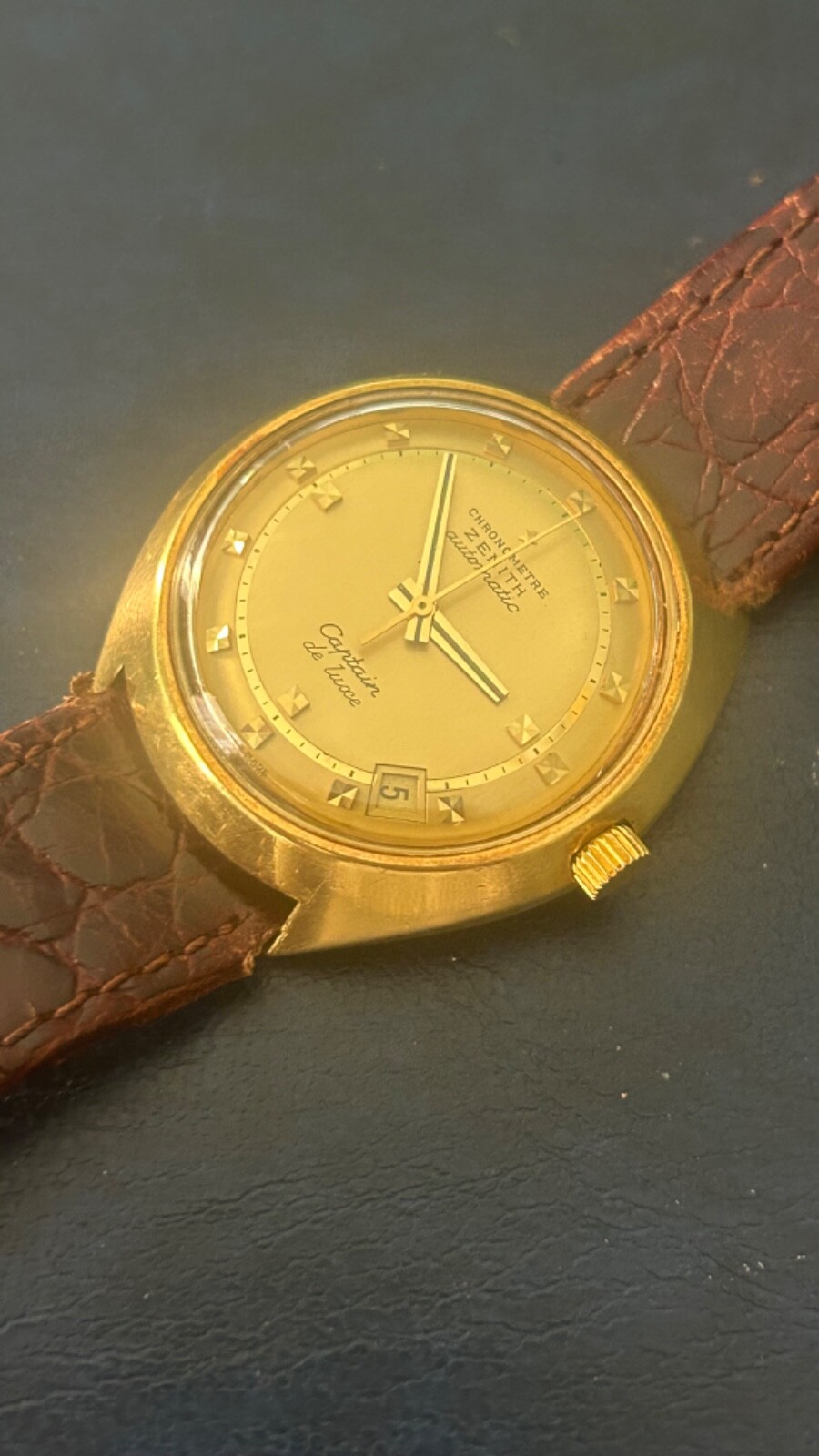 Zenith Chronometer Captain Automatic De Luxe Gold… - image 5