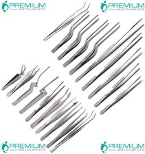 Surgical Forceps Tweezers Pliers Stainless Steel Premium Instruments Set of 20