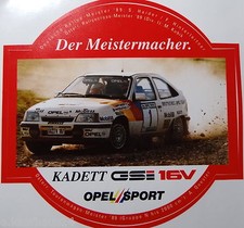 Adesivo Pubblicitario Opel Kadett GSi 16V Rally DM Haider 1989 Motorsport Auto d'epoca