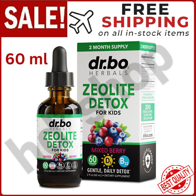 Zeolite Detox for Kids Liquid Drops Advanced Zeolite for Kids with Vitamins B1 &
