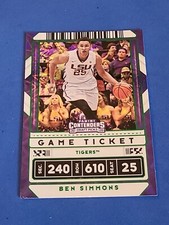 2020 Ben Simmons Panini Contenders Draft Game Ticket #14 GREEN EXPLOSION 