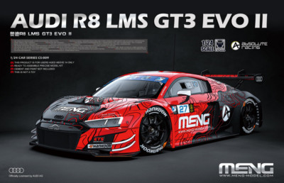 Meng Modell CS-009 Maßstab 1:24 Audi R8 LMS GT3 EVO II B-Quik Absolute Racing