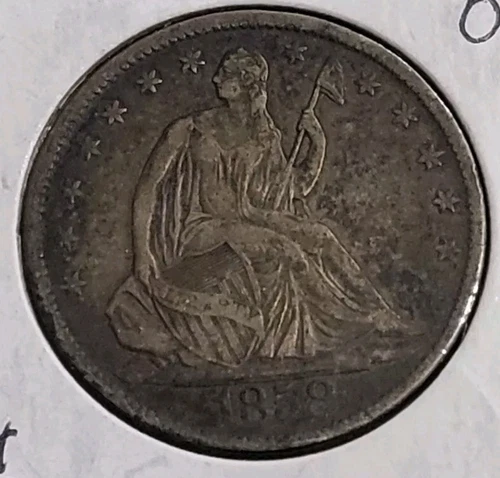 1858-O Seated Liberty Half Dollar XF (A)