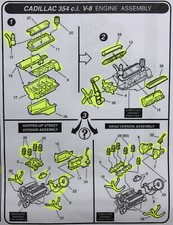 Atl 354 Cadillac Engine Kit W 6 Stromberg Intake Hot Rod 125 Lbr Model Parts