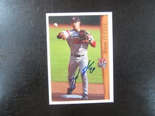 2005 Beisbol LMB # 5 Miguel Flores Autograph Signed Card (B) Sultanes