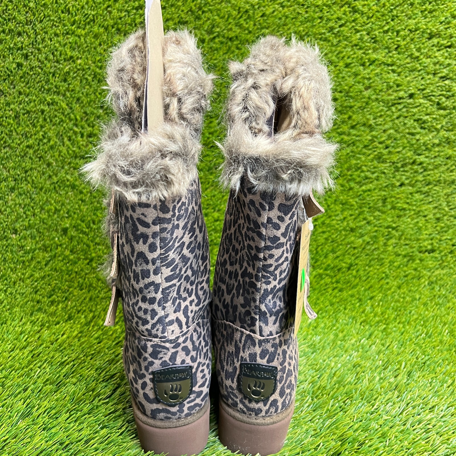 Bearpaw Genevieve Leopard Womens Size Black Outdoor Suede Pull