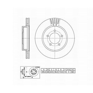Disc Brake Rotor FVP 662779 for sale online | eBay