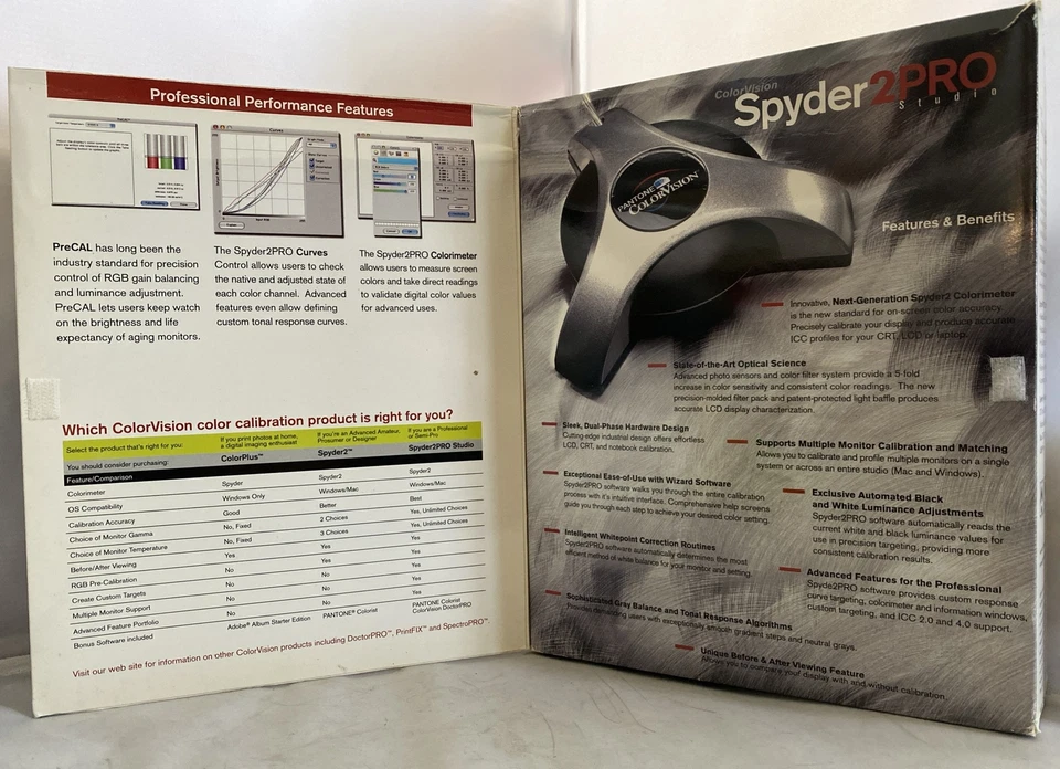ColorVision SPYDER2PRO Studio Colour Calibration For Crt / Lcd Displays Complete - Image 2 of 4