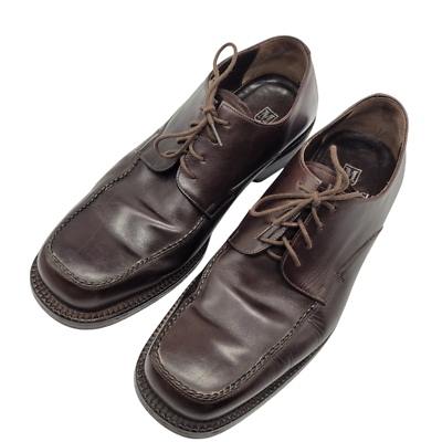 Bruno Magli Mens Size 8.5M Derby Dress Shoes Leather Square 