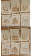 12 Stk Eid Mubarak Muslim Islamischer Ramadan Geschenk Säckchen,Partydeko