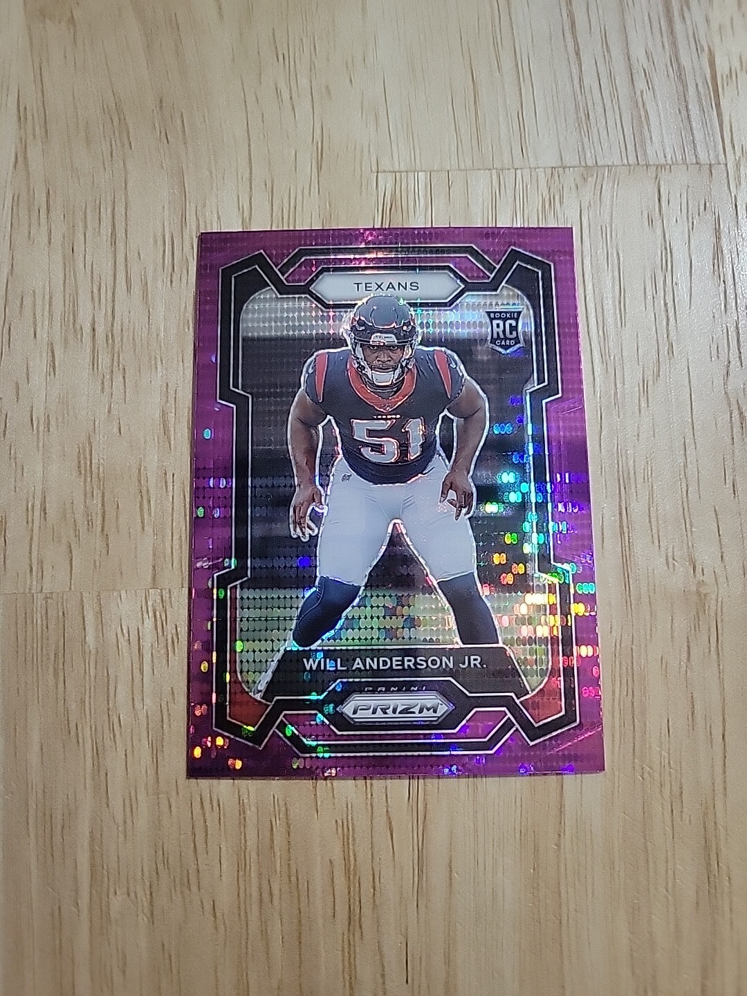 2023 Prizm WILL ANDERSON JR Purple Pulsar Prizm #342 Rookie RC Houston Texans SP