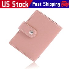 RFID Blocking ID Credit Card Holder 26 Cards Slim PU Leather Pocker Case Wallet