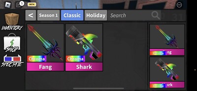  mm2 godly chroma set  *SELLING OR TRADING FOR BLACK IRON HORNS*