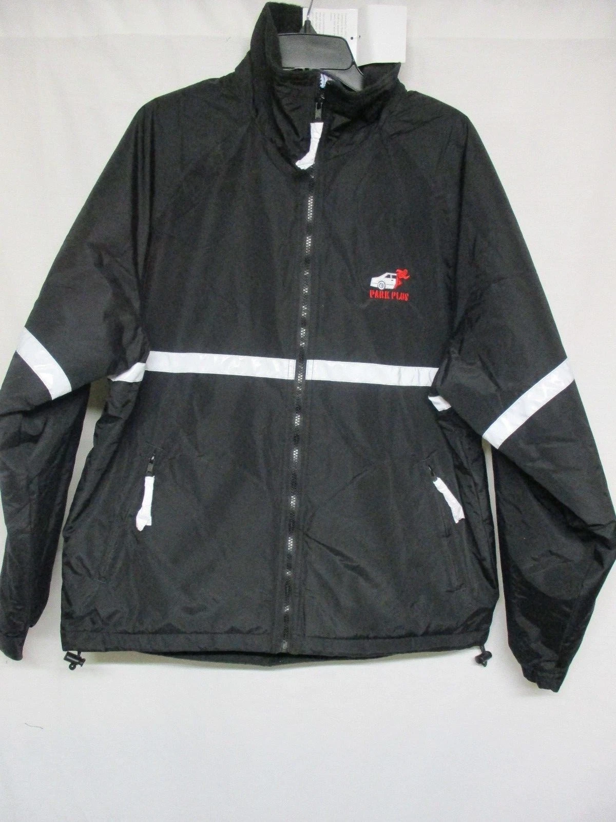Tri-Mountain Men's Polyester Full zip Reflective Tape Working Jacket Sz L S8835