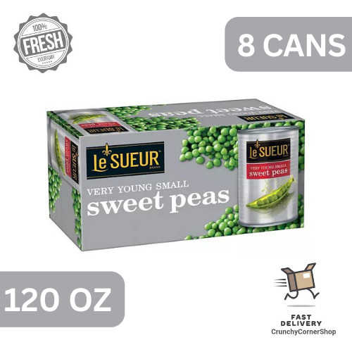Le Sueur Very Young Small Sweet Peas Value Pack, 8 X 425 Gr (8 X 15 Oz - Foto 5