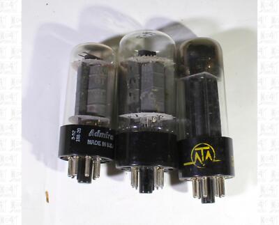 Assorted Brands 6AV5GA / GT 6AV5 Vacuum Tubes Tested Used Good Lot Of 3