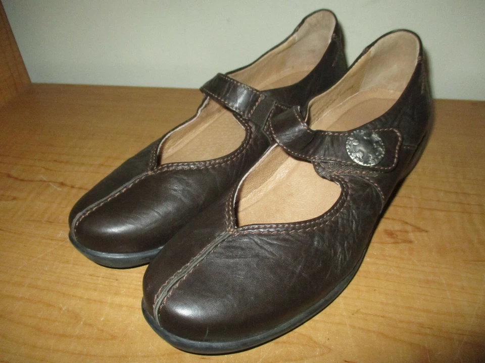 Женские туфли Sanita размер 40 коричневая кожа Mary Jane - как новые / идеальные - быстрая доставка - Изображение 3 из 4