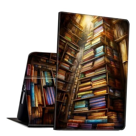 Case Fits All-New Amazon Kindle Fire for Fire HD 8 2022/2020 Library Bookshelfs