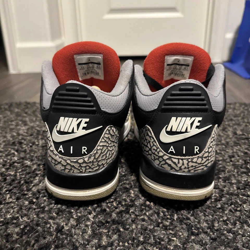 Size 8.5 - Jordan 3 Retro OG Mid Black Cement - Image 4 of 4