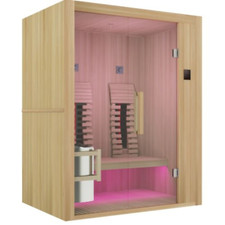 Sanotechnik ALASKA Infrarotkabine Wärmekabine Sauna 2 Personen Harvia Hemlock