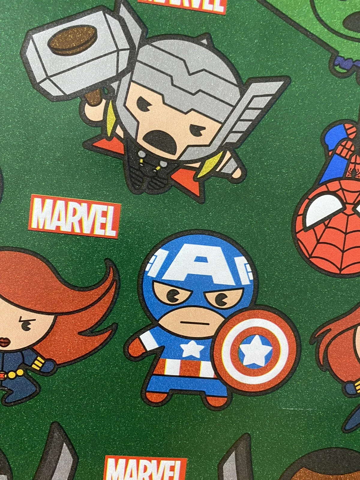 AVENGERS Christmas Wrapping Paper Ft HULK CAPTAIN AMERICA THOR SUPERHEROES