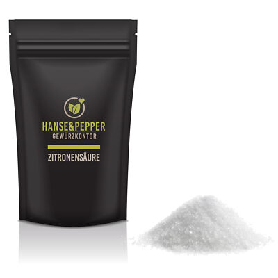 Zitronensäure 2 Kg Lebensmittelqualität E330 - Zum Entkalken, Reinigen & Kochen