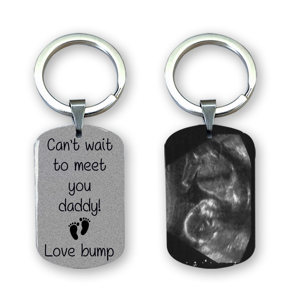 Personalized Keyring Daddy And Me Keyring Personalized Keychain - Main Image