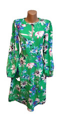 H&M  women's dress size S green multicolor floral