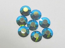 30ss GREEN TURMALINE AB (maxima)  HOT FIX PRECIOSA  Rhinestones 18pcs.