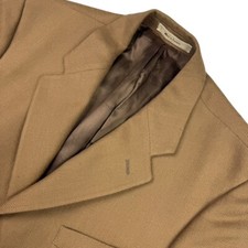 Lauren Ralph Lauren LRL Men's Wool 3-Button Blazer Brown Herringbone 42R