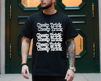 Cheap Trick T-Shirt 70s 80s Rock Band Vintage Black Comfort Colors