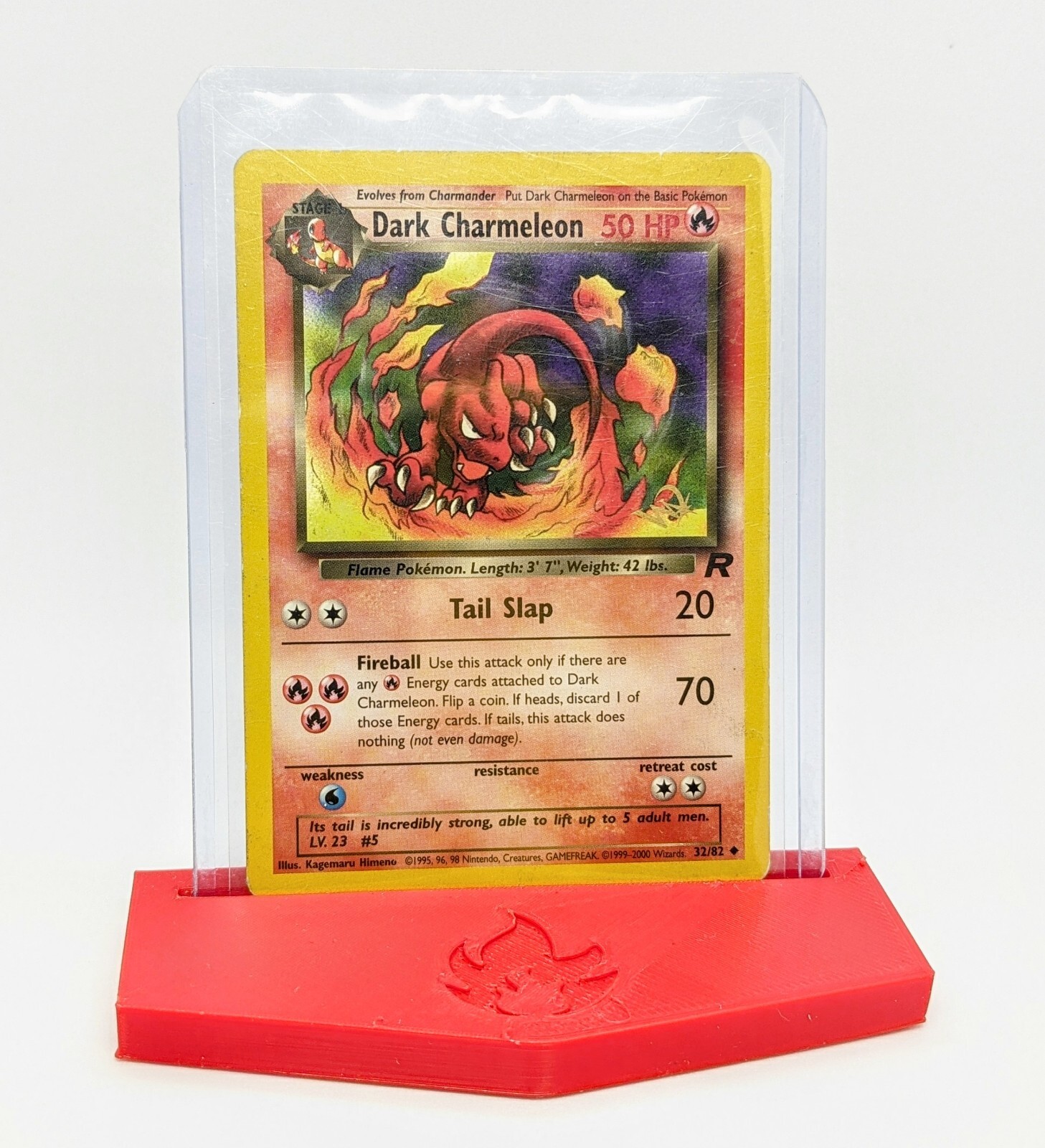 Dark Charmeleon 32/82 Gold W Stamp Promo Team Rocket Pokemon TCG WOTC LP