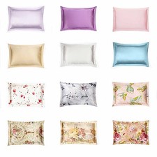 100 Pure Silk Pillowcase Pillow Cover Queen Size 12 Pattern 48x74cm