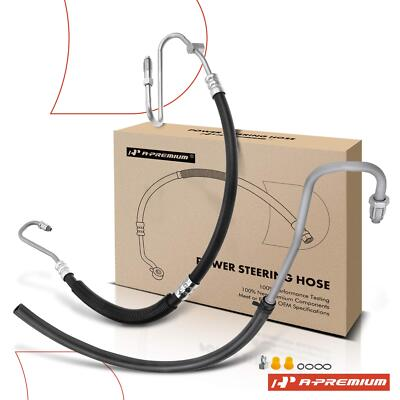 #ad A Premium 2x Power Steering Pressure amp; Return Line Hose for Dodge Durango Dakota $64.24