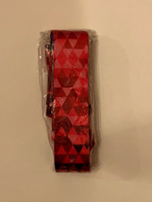 Yoga Mat Carry Strap Sling   Red Geometric Pattern