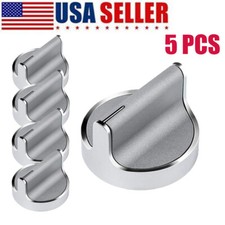 Stove knob 5pcs for W10594481 Stainless Steel Whirlpool Gas Range/Oven Cooktop