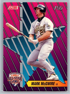 1992 Score Procter & Gamble #2 Mark McGwire