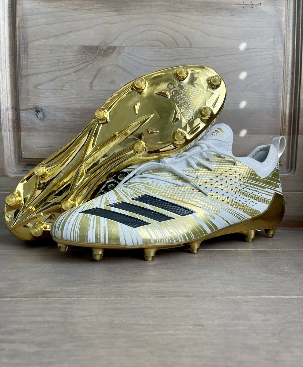 Adidas Adizero 5-Star 7.0 Gold Metallic Football Cleats Men's Size