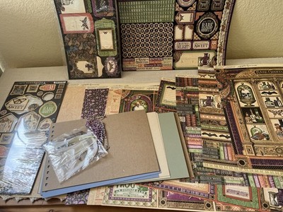 Graphic 45 Rare Oddities Collection Two Sided Paper, Labels, Chipboard NOS
