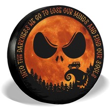 Moonlight Skellington Spare Tire Cover For 3335 Rvs Jeeps Campers Trailers