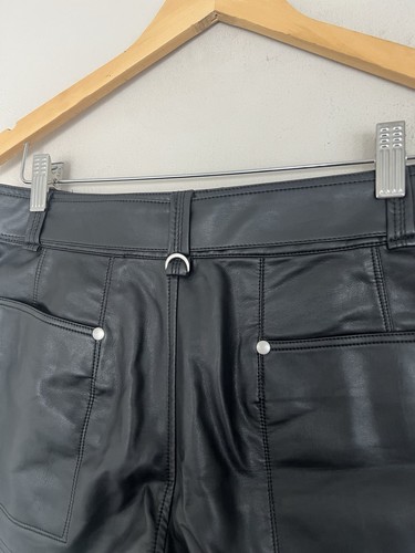 Free People Faux Leather black Shorts Black Size US 8 UK 12 W30 - Picture 5 of 9