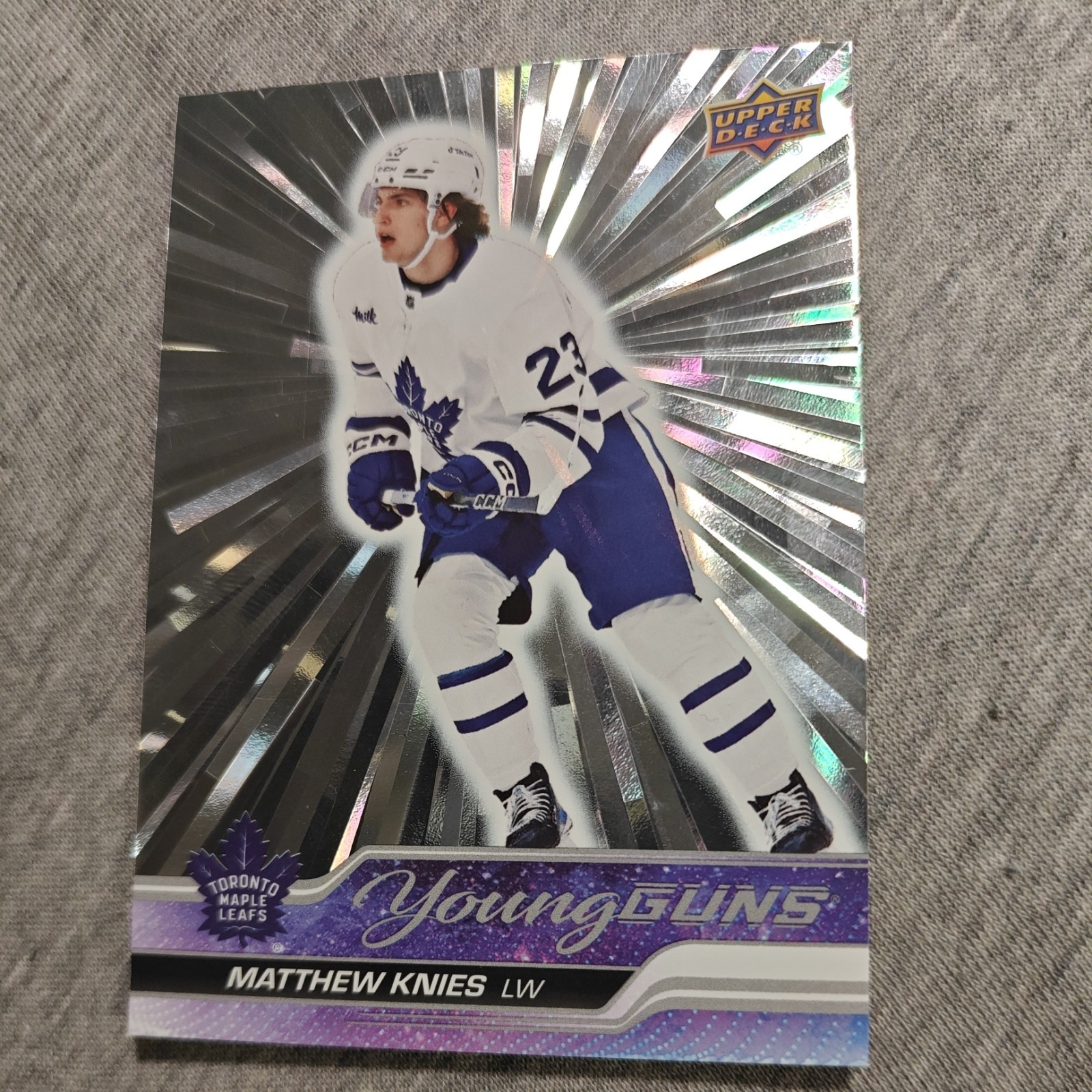 2023-24 Upper Deck Young Guns Outburst Silver #222 Matthew Knies