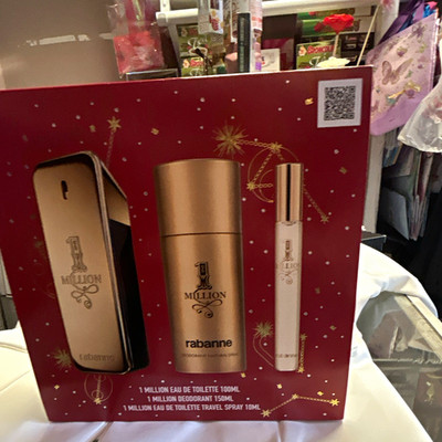 Rabanne 1 Million Gift Set EDT Spray 100ml + 10ml Travel Spray